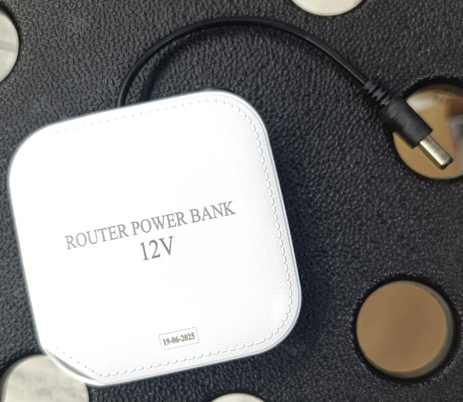 WiFi Router Power Bank 20000mAh Mini UPS (09V/12V) | Universal Backup Battery for WiFi Routers