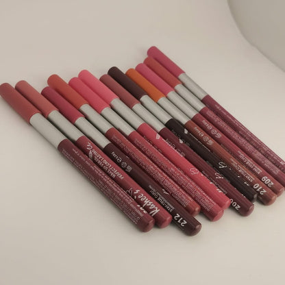 Kashee's High Pigmented Smooth Lipstick - Creamy Formula Designed For Bold Even Color Lip Definition And Long-Lasting Wear - Shades Of Nude (Pack of 12)
