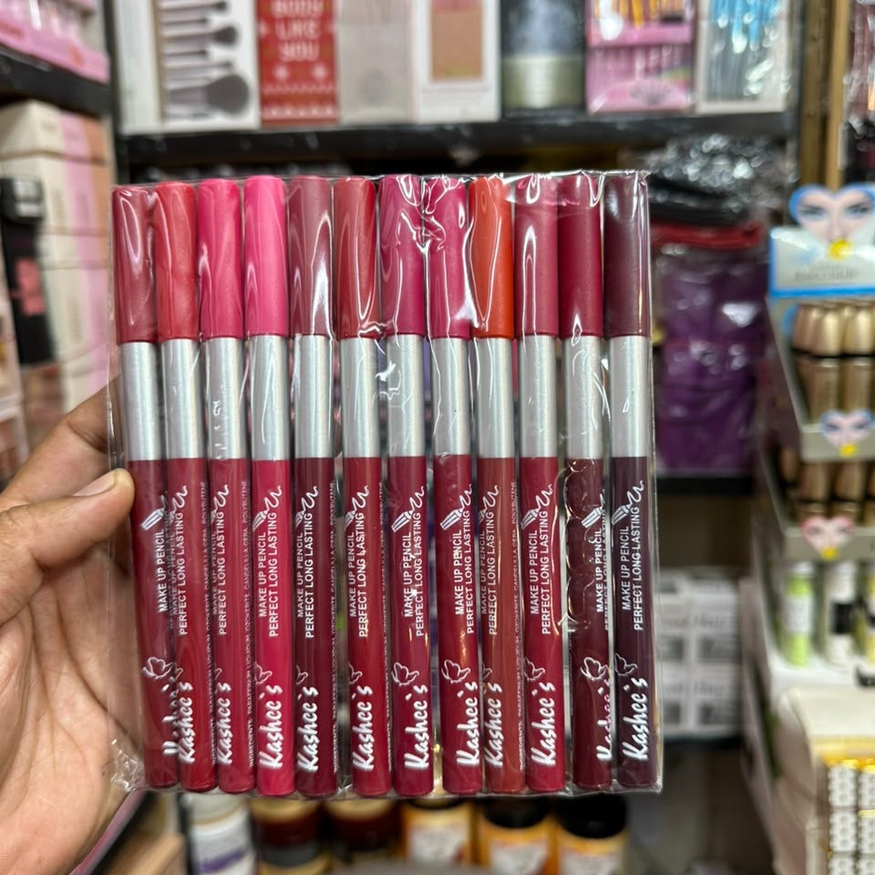 Kashee's High Pigmented Smooth Lipstick - Creamy Formula Designed For Bold Even Color Lip Definition And Long-Lasting Wear - Shades Of Nude (Pack of 12)