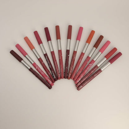 Kashee's High Pigmented Smooth Lipstick - Creamy Formula Designed For Bold Even Color Lip Definition And Long-Lasting Wear - Shades Of Nude (Pack of 12)
