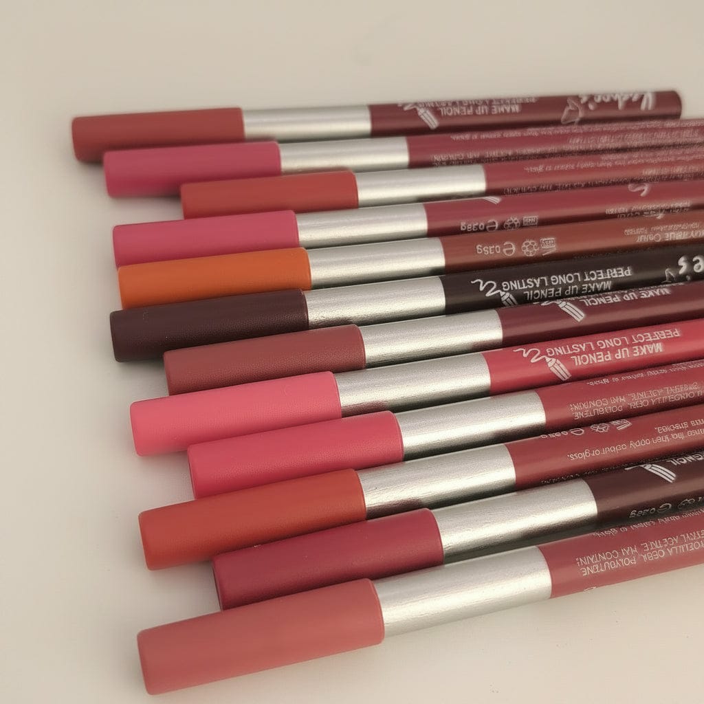 Kashee's High Pigmented Smooth Lipstick - Creamy Formula Designed For Bold Even Color Lip Definition And Long-Lasting Wear - Shades Of Nude (Pack of 12)