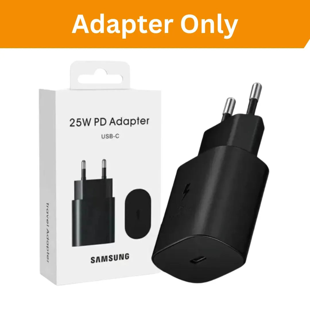 Samsung 25W PD USB-C Fast Charging Adapter – Type-C Wall Charger (Pack of 1)