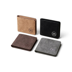 M-Design Soft Leather Bifold Wallet for Men Black