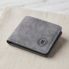 M-Design Soft Leather Bifold Wallet for Men Black